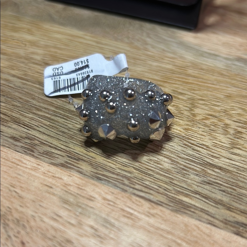 Urban Outfitters Cool Glittery Studded Ring Size 5
